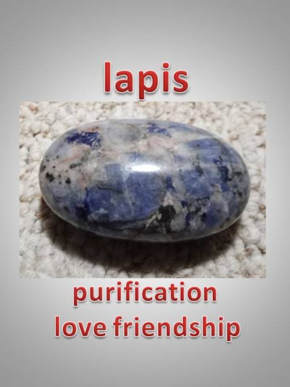Lapis Lazuli palm stone 03 crystal mineral stone